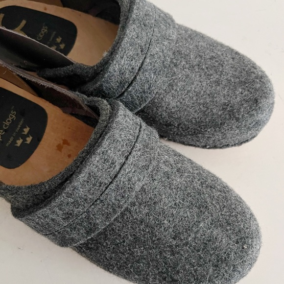 Cape Clogs Felted Wool and Leather Clogs - Size 10/10.5 - Picture 6 of 6